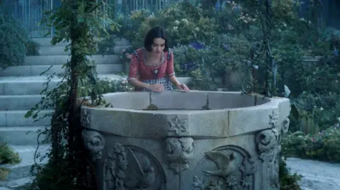 Disney A scene from Snow White that reimagines the wishing well