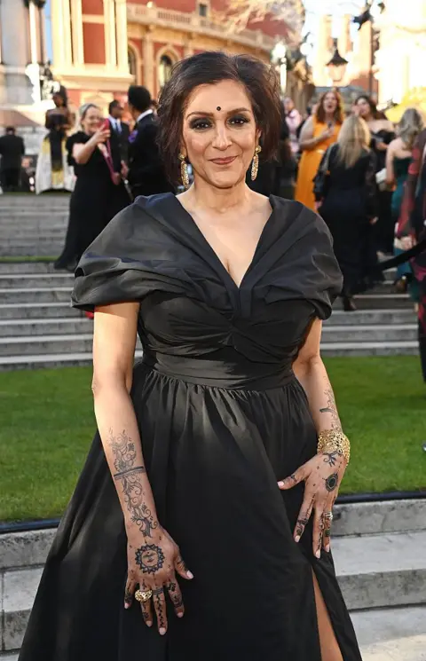 Getty Images Meera Syal at the 2025 Olivier Awards 