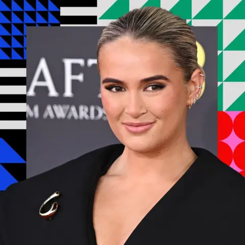 Getty Images Molly Mae in a black jacket