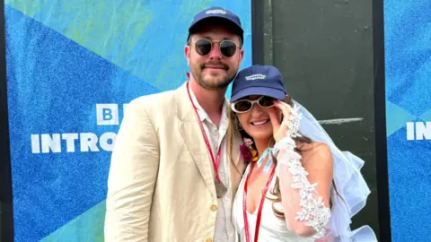 Maya Yagoda Djurdjevic Newlyweds Charles and Charlie Shires at the Glastonbury Festival