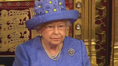 Queen Elizabeth opening Parliament in 2017